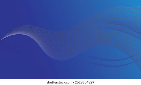 blue wave with grain and dark geometry