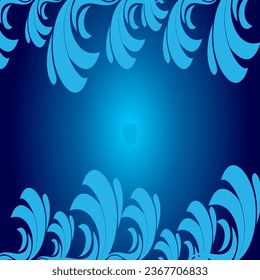 Blue wave illustration for background design vector