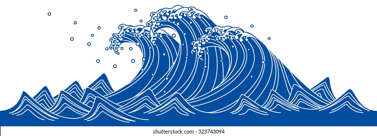 Blue Wave. Japanese style