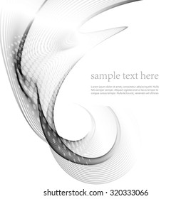  Blue wave line abstract background. Vector illustration