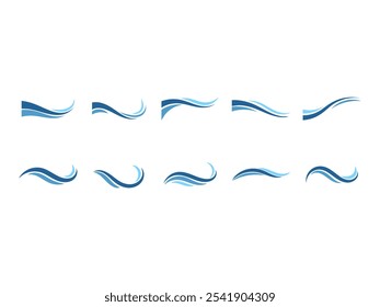 Blue Wave Line Element Set