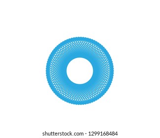 Blue wave line illustration vector