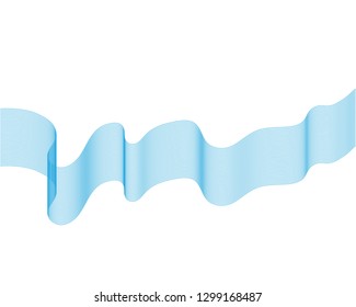Blue wave line illustration vector