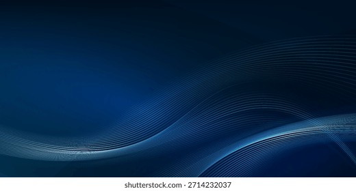 Blue wave line light screen gradient texture background. Abstract technology big data digital background. 3D rendering.eps10