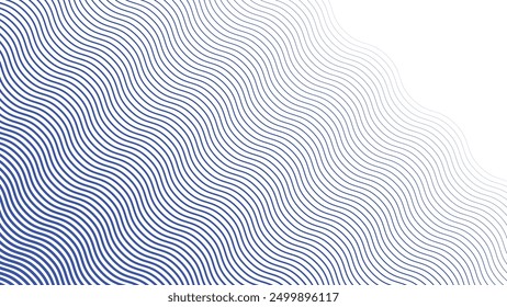 Blue wave line pattern abstract background for backdrop or presentation