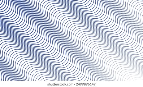 Blue wave line pattern abstract background for backdrop or presentation