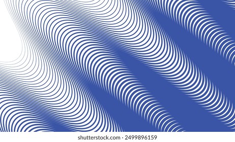 Blue wave line pattern abstract background for backdrop or presentation