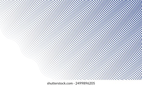 Blue wave line pattern abstract background for backdrop or presentation