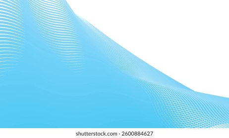 Blue wave line pattern abstract background for backdrop or fabric style