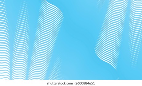 Blue wave line pattern abstract background for backdrop or fabric style