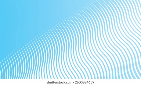 Blue wave line pattern abstract background for backdrop or fabric style