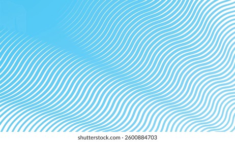 Blue wave line pattern abstract background for backdrop or fabric style