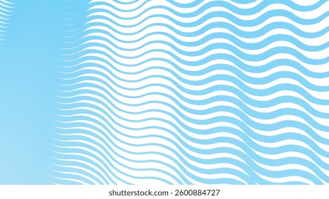 Blue wave line pattern abstract background for backdrop or fabric style