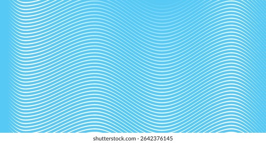 Blue wave line pattern abstract background for backdrop or fabric style