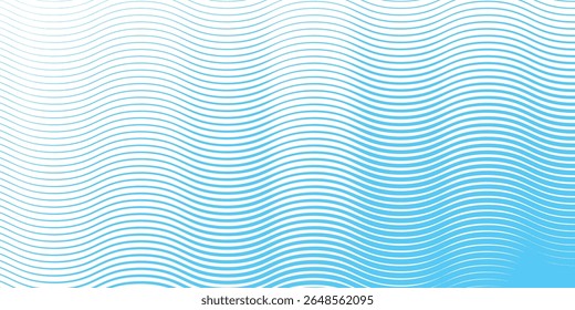 Blue wave line pattern abstract background for backdrop or fabric style.vector illustration