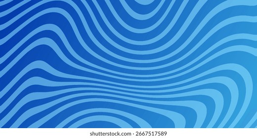 Fondo abstracto de patrón de línea de onda azul para el telón de fondo o estilo de tela