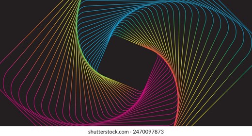 Blue wave lines on white background. Abstract wave element for design. Digital frequency track equalizer. Stylized line art background. Vector illustration. Wave with lines created using blend vector