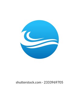 blue wave logo design inspiration