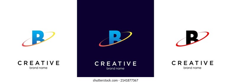 Blaues Wellen-Logo-Design, Buchstabe b mit Wellenwasserform, Linien- und Wellensymbol, B-Logo