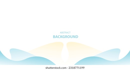 Blue wave modern background with white space for text and message. template design