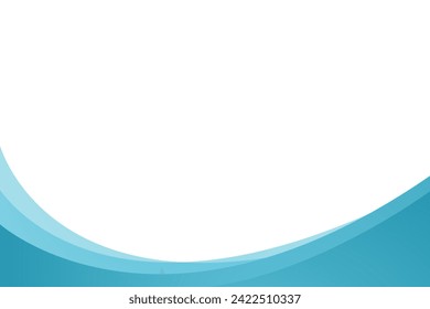 Fondo moderno de onda azul con espacio en blanco para texto y mensaje. diseño de plantilla