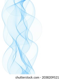 Ola azul. Elemento de diseño moderno