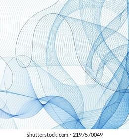 Blue wave. Modern design element