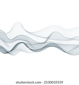 Blue wave. Modern design element.