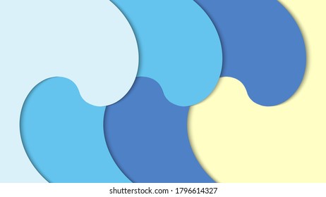Blue Wave multicolor abstract background vector illustration best for background, poster and banner design