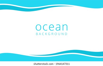 fondo de la tarjeta azul wave ocean