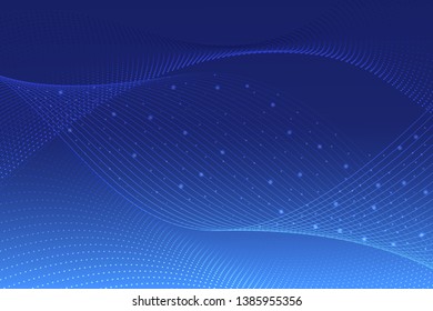 Blue wave on blue background