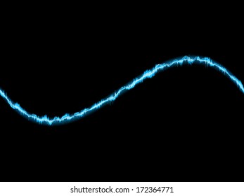 Blue wave on white background. + EPS10 vector file