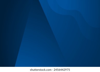Blue wave overlap modern background for corporate concept, template, poster, brochure, website, flyer design. Vector illustration