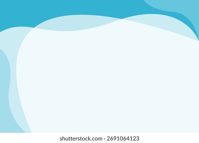 La onda azul se superpone al fondo moderno con el espacio blanco para el texto y el mensaje. Diseño de la Plantilla	