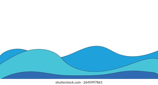 blue wave pattern background. eps