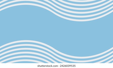Blue Wave pattern background wallpaper design vector image for backdrop or presentation