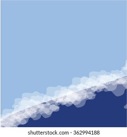 blue wave sea background