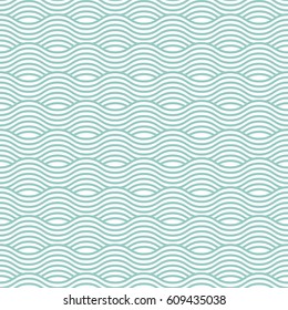 Blue wave seamless pattern. Vector illustration eps10