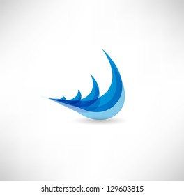 Blue wave sign