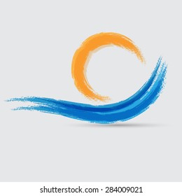 Blue wave sign