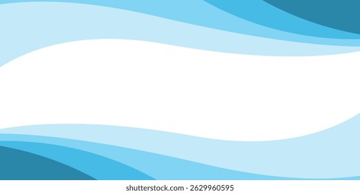 Blue Wave Simple Natural Design Background