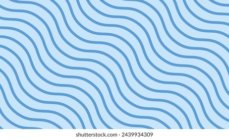 Imagen de vector de fondo abstracto de línea de rayas de onda azul	