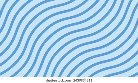 Blue wave stripes line abstract background vector image	