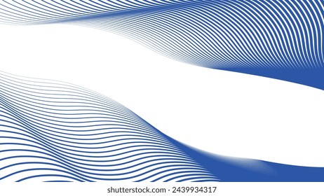 Imagen de vector de fondo abstracto de línea de rayas de onda azul	