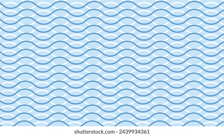 Imagen de vector de fondo abstracto de línea de rayas de onda azul	