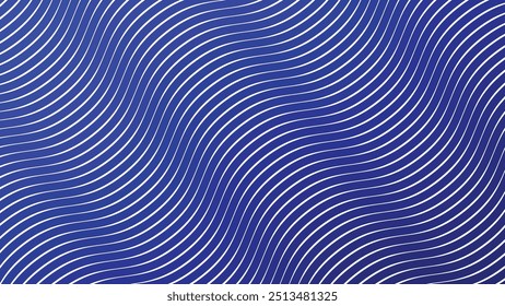 Fondo abstracto de línea de rayas de onda azul