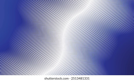 Blue wave stripes line abstract background