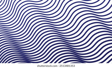 Fundo abstrato das faixas de onda azul