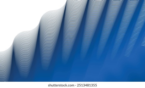 Fundo abstrato das faixas de onda azul