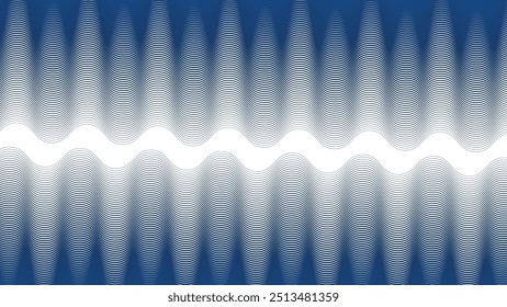 Blue wave stripes line abstract background
